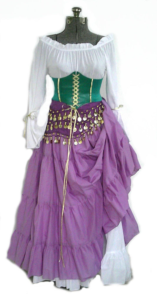 Gypsy Esmeralda Inspired Costume 5 Pieces