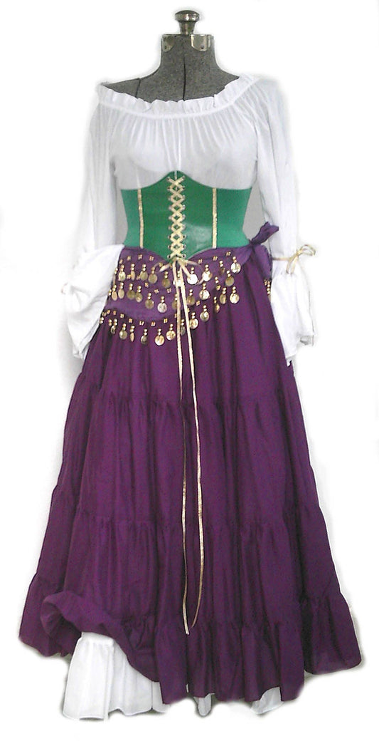 Esmeralda Hunchback of Notre Dame Inspired Costume Gypsy Cosplay Halloween