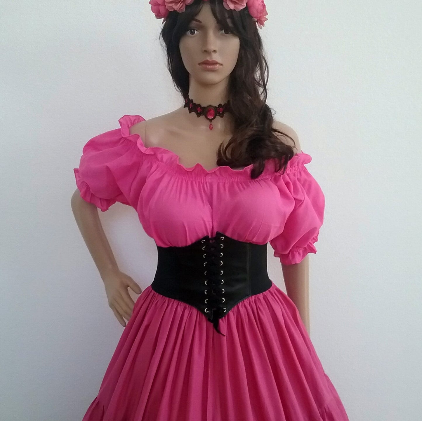 Renaissance Blouse Choose Color Steampunk BOHO Peasant Pirate Wench Cosplay Elvin Faire Festival Purple