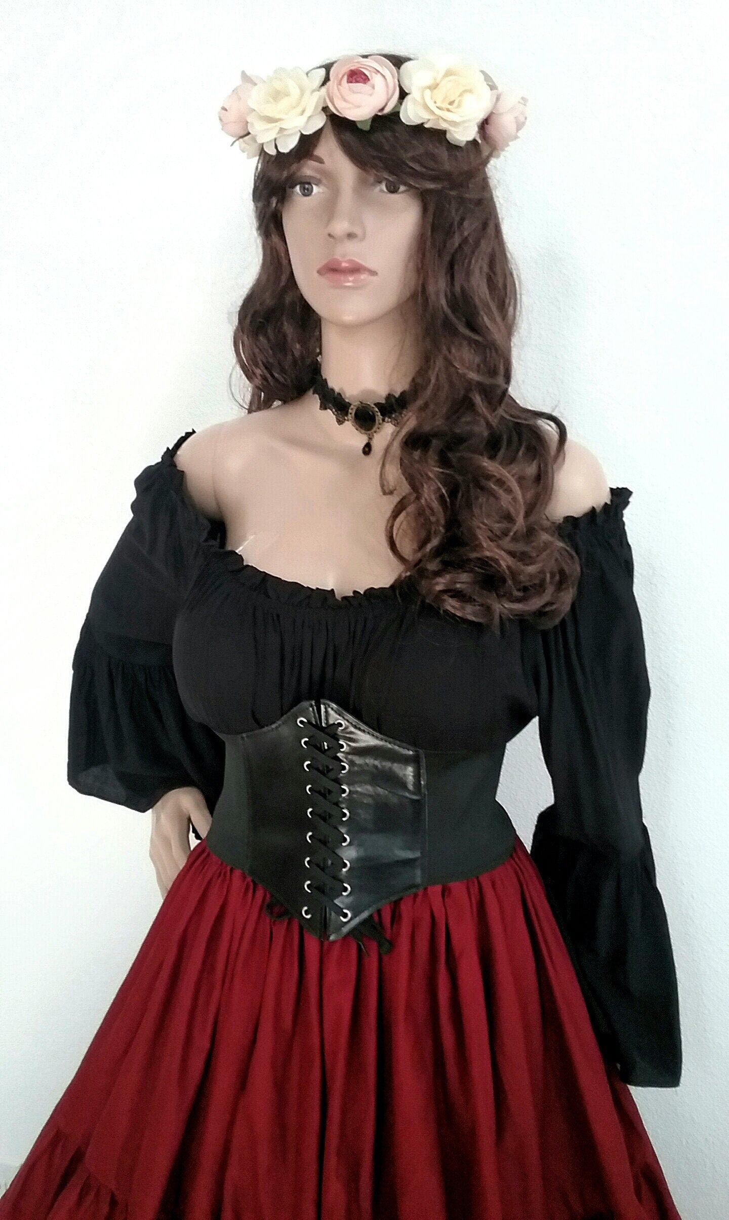 Corset Belt Choose Size Renaissance Waist Cincher Underbust Corset Belt Steampunk Costume Cosplay Medieval Pirate Wench