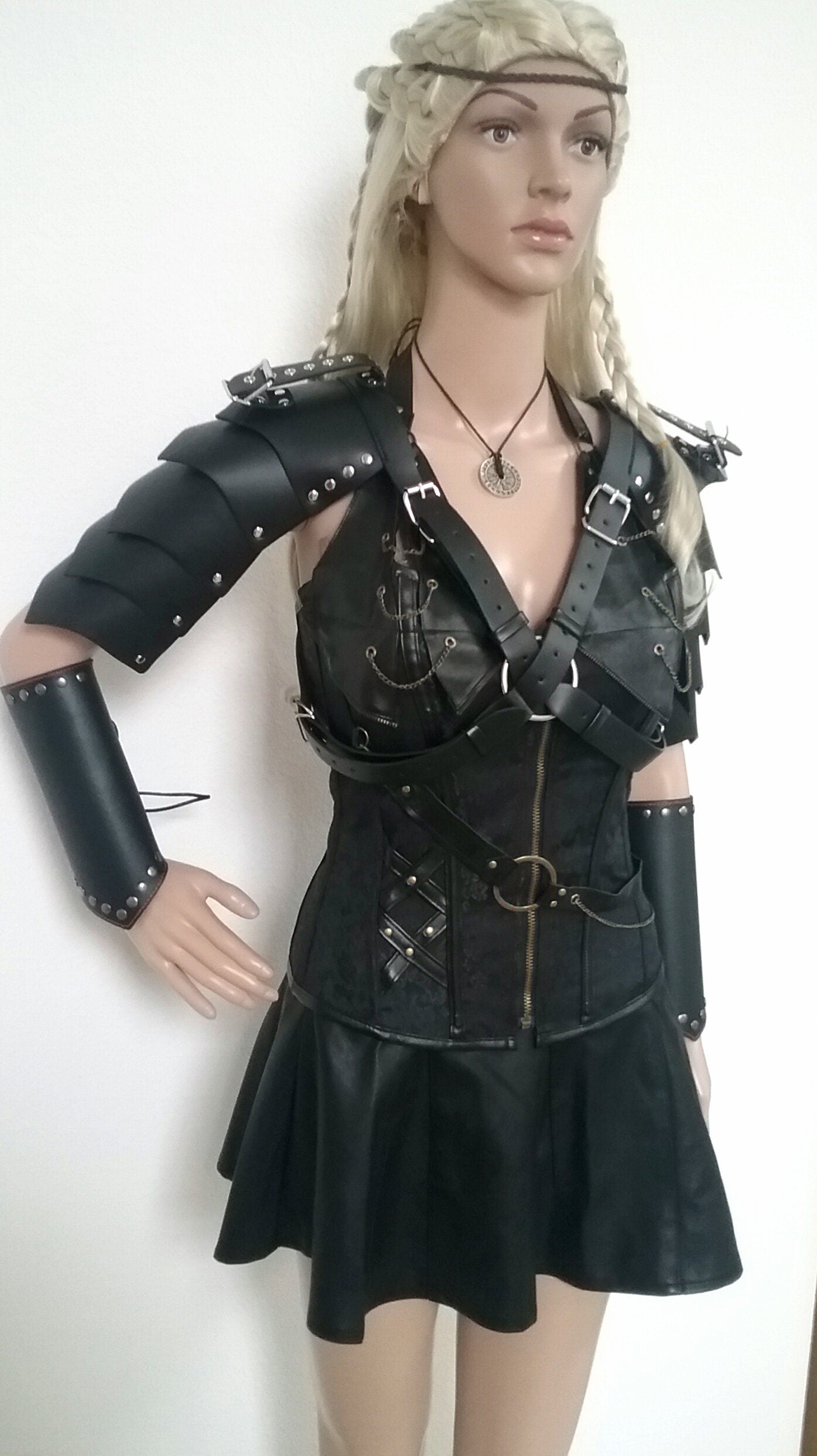 Lagertha Sheilmaiden Dress Warrior Viking Renaissance Armor Corset