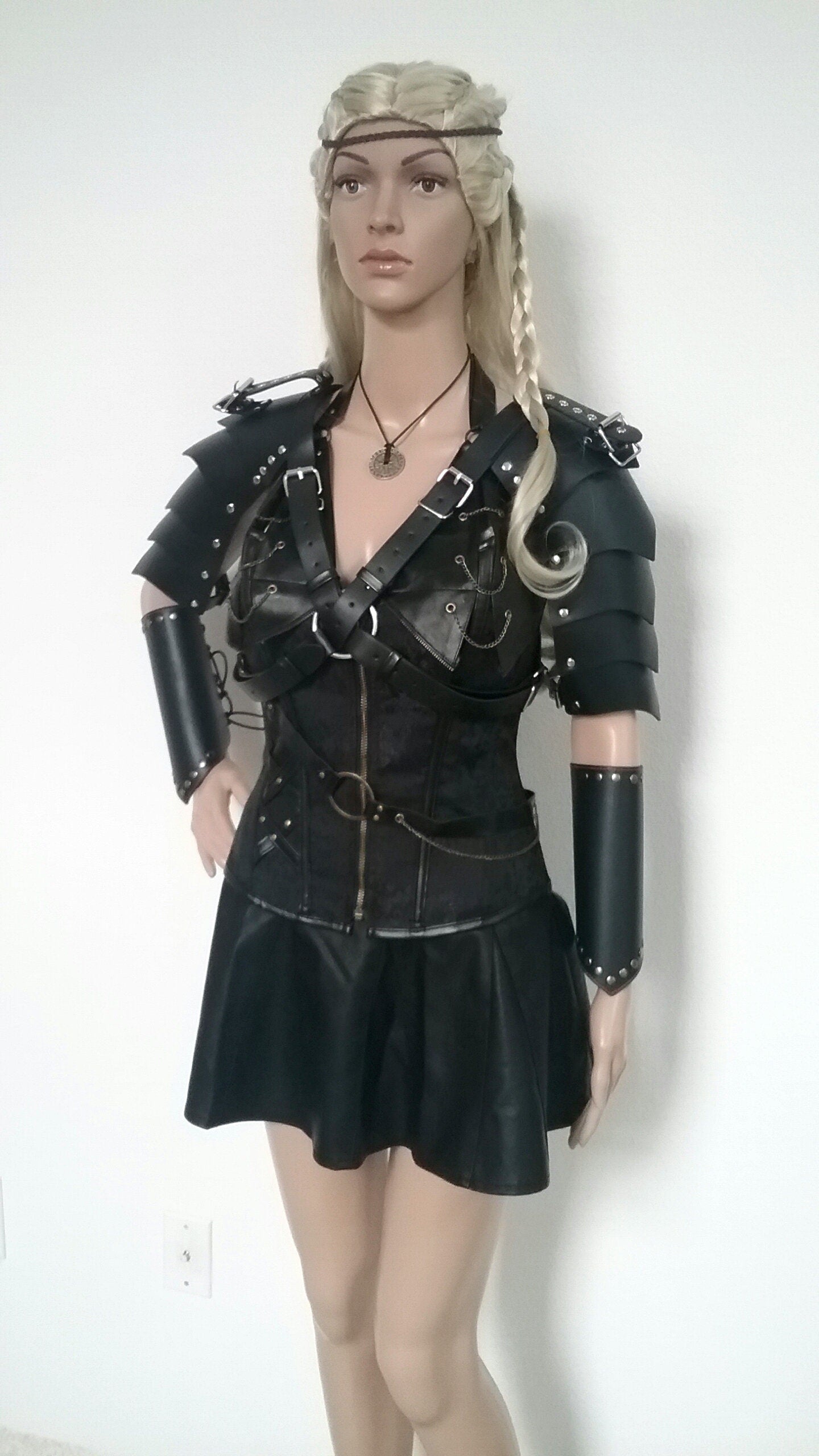 Lagertha Sheilmaiden Dress Warrior Viking Renaissance Armor Corset