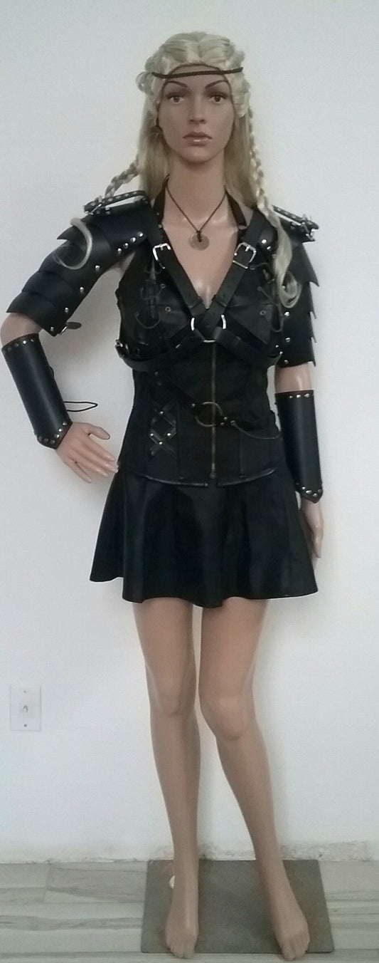 Lagertha Sheilmaiden Dress Warrior Viking Renaissance Armor Corset