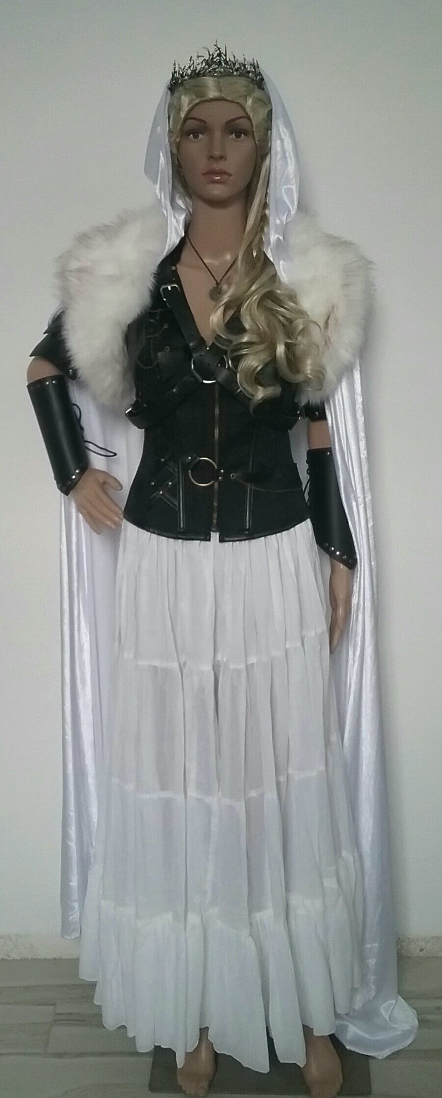 Viking  Dress Lagertha Sheilmaiden Warrior Renaissance Costume Armor Corset Wedding