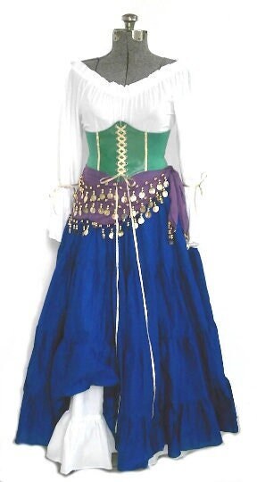 Esmeralda Inspired Custom Costume Hunchback of Notre Dame Inspired Gypsy Cosplay Halloween