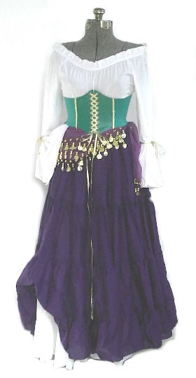 Esmeralda Inspired Custom Costume Hunchback of Notre Dame Inspired Gypsy Cosplay Halloween