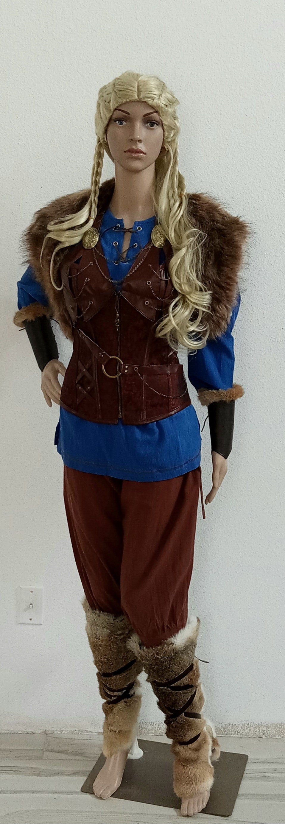 Sheildmaiden Viking Warrior Custom Made Complete Outfir 8 Pieces